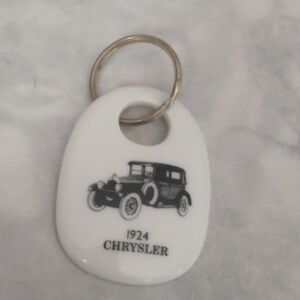 Royal Doulton Vintage Chrysler Keychain with Classic Car Design